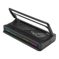 ASUS DS300 ROG 7-in-1 Bulwark Dock-Versatile 7 in 1 docking station featuring 1 x HDMI 2.1, 1 x USB-C, 3 x USB-A supporting ultra-fast transfers up to 10 Gbps, Gigabit Ethernet, an audio jack, and up to 100W USB Power Delivery