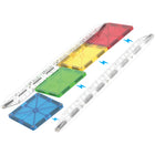 Magna-Tiles Rail Racers Deluxe 90-Piece Magnetic Construction Set-Safety Guaranteed: All MAGNA-TILES pieces are built to withstand countless hours of playtime. Our signature lattice prevents cracking, while fastening rivets keep magnets safe and secure