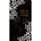 DateWorks 2026-2027 Monthly Pocket Planner - 3.5" x 6.5" - Elegance - English-6.5" x 3.5" size perfect for on the go planning