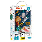 Banana Panda Observation Puzzle - Space-Large 19" x 27" educational jigsaw puzzle with matching poster full of facts about humans' body.