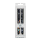 General Supply Goods + Co Twist Ballpoint Pens - Purple Dots - 2 Pack-Twist-action ballpoint pens with blue ink