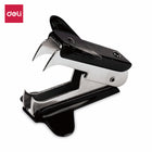 Deli Desktop Stapler Combo Pack With Full Strip Stapler, Staple Remover & Staples-Versatile Stapling: Opens for tacking papers to a bulletin board, with a rotatable anvil offering two modes: temporary stapling and permanent stapling