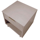 Manhattan Comfort Granville 18.11" Modern 1-Drawer Nightstand - Light Grey-30 Day Limited Manufacturer's Warranty