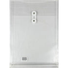 Staples Poly Envelopes with Button-Tie Closure - 9-1/4"x 13" - Clear - 5 Pack-Durable polypropylene material is waterproof and tear-resistant to protect documents and paperwork from damage