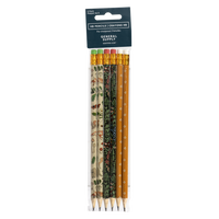 General Supply Goods + Co Pattern HB Pencils - 6 Pack-6-pack of HB pencils in nature-inspired patterns