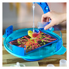Crayola Washable Paint Pendulum-LESS-MESS PAINTING: This arena-style design contains paint and minimizes potential mess, making cleanup as simple as rinsing with water!