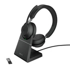Jabra Evolve2 65 MS USB-A Stereo Headset - Teams-Connect two Bluetooth enabled devices at the same time, including mobile device and computer.