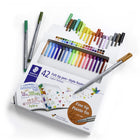 Staedtler Triplus Fineliner Pens - 0.3mm - Assorted Colours - 42 Pack-Assorted colours
