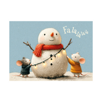 Pierre Belvedere Holiday Cards Set with Envelopes - Snowman and Little Helpers - 6" x 4.5" - English - 20 Pack-High quality cards and envelopes for the holiday season