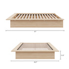Nexera Malibu Bed Frame - Full Size - Natural Blonde Oak-9