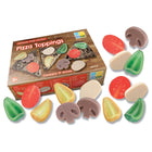 Yellow Door Sensory Play Stones - Pizza Toppings-Crafted from a unique stone mix, they are designed for use in mud, sand, dough and water both indoors and outside.