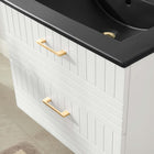 Modway Daybreak 24" Bathroom Vanity - White/Black-Rubberwood, MDF, Particleboard Construction