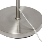 JAC Styles - Lampe de piedlLiam 2 lumineuses de 66 pouces - nickel brossé avec abat-jour blanc-8