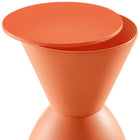Modway Haste Backless Stool - Orange-For Indoor or Outdoor Use