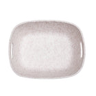My Home My Living Strong Felt Oval Basket 3-Piece Set - 10"L x 8"W x 4.75"H - Cream-Conveniently nestable to save space