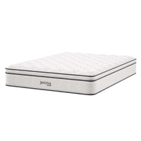 Modway Jenna 12" Innerspring and Foam Queen Mattress-Quilted Pillow-Top Cover