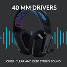 Logitech 981-000971 G535 LIGHTSPEED Wireless Gaming Headset - Black-What’s in the box: G535 gaming headset, reversible soft headband (attached), LIGHTSPEED USB receiver, USB-C charging cable, user documentation