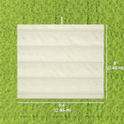 Outsunny UV30+ Protected 8' L x 9.4' W Retractable Pergola Canopy for 7' L x 10' W Pergola Frame - Cream White-UV30+ protective fabric provides safe shade for relaxation