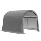Outsunny Garden Storage Tent with Galvanized Steel Frame - 10' x 10' -Spacious tent storage shed for your bike, motorcycle, or garden tools  
