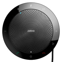 Jabra Speak 510 MS Speakerphone - Black-The Jabra Speak 510 UC features a 360°, omnidirectional microphone that supports echo cancellation to help ensure clear conversations.