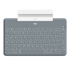 Logitech Keys-To-Go Bluetooth Keyboard for iPhone, iPad, and Apple TV - Stone-Sealed keyboard protects against crumbs, spills, and almost anything else you (or your kids) can throw at it