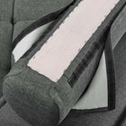 Modway Saunter Tufted Fabric Armless Chair - Grey-8