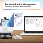 Epson RapidReceipt RR-620W Wireless Desktop Colour Duplex Receipt and Document Scanner-Easy Financial Integration - Turn receipts and invoices into categorized data that syncs directly with QuickBooks, TurboTax, Excel and more