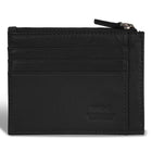 Champs Onyx Leather Zip Card Case - Black-RFID Lining