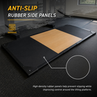 MotionGrey Olympic Weightlifting Platform with Anti-Slip Surface - Black-Weight lb: 352.7