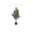 Monarch Specialties 47" Artificial Indoor Acacia Tree - Floor - Black Pot-This easy-care faux potted plant is made from the highest quality materials and requires no maintenance or watering, for a sustainable, environmentally friendly, decorative accent that will last a lifetime