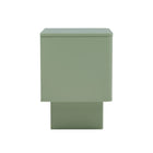 Manhattan Comfort Ella 39.4" Modern Nightstand 2-Piece Set - Sage Green-Perfect for Bedside Storage, Lamps or Display Items