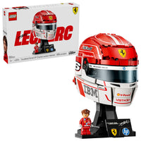 LEGO Editions Formula 1 Scuderia Ferrari HP Helmet - Charles Leclerc-LEGO Editions Ferrari Charles Leclerc Helmet set for F1 fans ages 14 and up