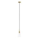 Modway Beacon 1-Light Pendant Light - Clear/Satin Brass-Modern 1-Light Pendant