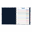 Blueline NotePro Fashion Collection Hardcover Notebook - 9-1/4" x 7-1/4" - Tranquil Blooms-192 ruled micro-perforated pages with margin