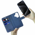 Blu Element Folio 2-in-1 Compatible with MagSafe Case for iPhone 17 - Lazuli Blue-Precision fit with easy access to all ports
