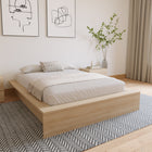Nexera James Platform Bed - Full Size - Natural Blonde Oak-Easy Assembly and Delivery: Hassle-free assembly, doorstep delivery, plus a one-year warranty for a convenient bedroom upgrade