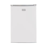 BLACK+DECKER 2.5 cu. ft. Freestanding Mini Fridge with Freezer - White-Compact & Stylish: The sleek, modern design - available in black, stainless look vinyl, and white - is perfect for college dorm rooms, offices, garages, home bars, small apartments, and RV campers