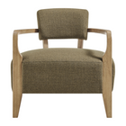 Modway Zinnia Linen Blend Accent Chair - Olive-7
