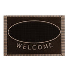 Floor Choice Friendly Welcome Mat - 22" L x 14" W - Brown-Warm brown tone adds a welcoming touch to your doorway