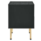 Modway Chaucer 2-Drawer Nightstand - Black-Oval Rattan