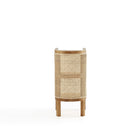 Manhattan Comfort Versailles 11.81" Industry Chic End Table 2-Piece Set - Nature-15.94" L x 11.81" W x 24.41" H