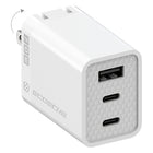 Scosche PowerVolt PD70 70 W Dual USB-C & Single USB-A Po Wer Delivery Home Charger-Quickly and safely charges up to 3 devices simultaneously