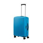 American Tourister 23" Rejoy Check-in Luggage - Medium - 360-Degree Spinner - Azure Blue-Multi-stage pull handle allows you to customize the height for a more comfortable experience