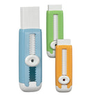 Staples Single Retractable Eraser - Assorted Colours-Includes one holder and one white eraser