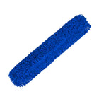 Gritt Commercial Microfiber Looped Dust Mop Pad Head - 48" x 5" - Blue-Microfiber mop head ensures efficient cleaning