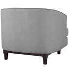 Modway Coast Upholstered Fabric Armchair - Light Grey-100% Polyester Material