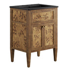 Modway Elysian 24" Wood Bathroom Vanity - Black/Brown-Modern Bathroom Vanity
