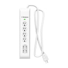 Westinghouse 4.8A Surge Protector - 4 USB Ports-900J Surge Protection