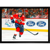 Aleksander Barkov Florida Panthers - Framed Canvas - 31" x 22"-Premium canvas print with gallery-wrapped edges