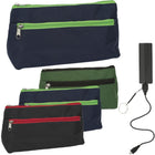 Merangue Pencil Case with Powerbank - Asssorted Colours-Multi-compartment design for organized storage